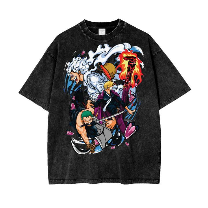 One Piece Oversize Snow Washed T-Shirt ODMPOD