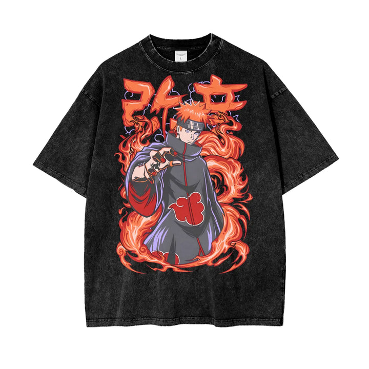 Pain Naruto Oversize Snow Washed T-Shirt ODMPOD