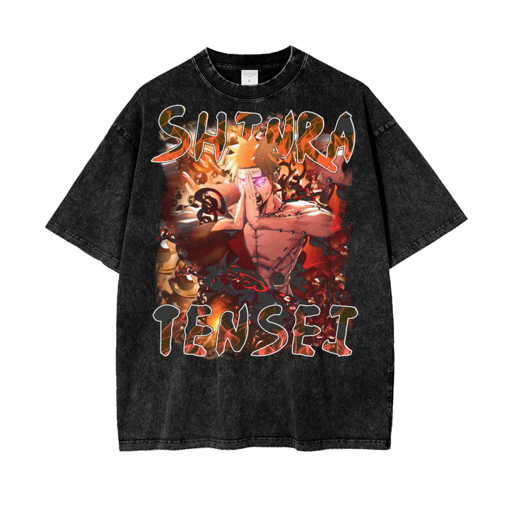 Pain Naruto Oversize Snow Washed T-Shirt ODMPOD