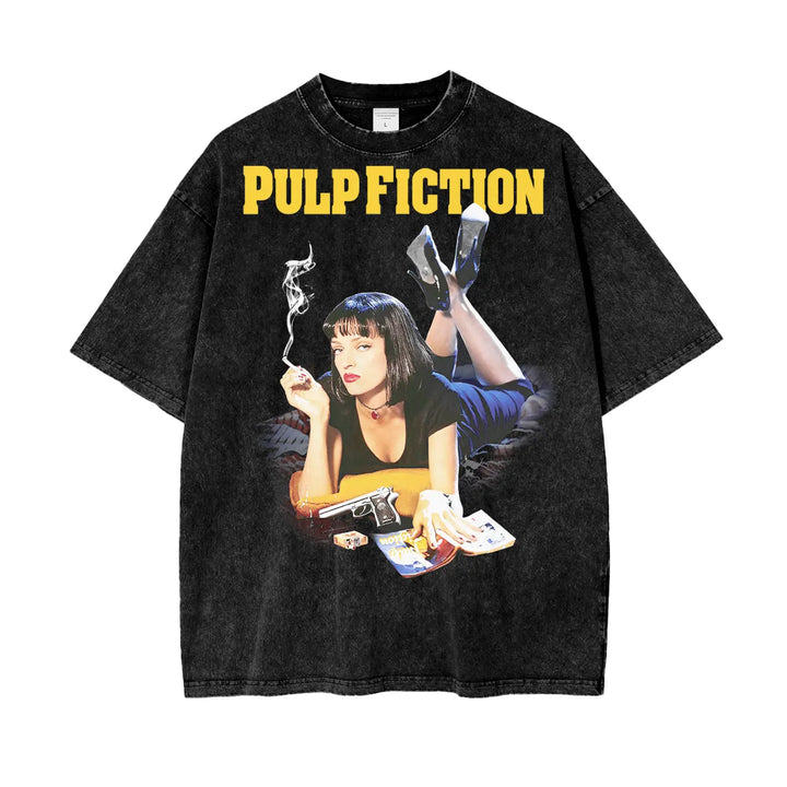 Pulp Fiction Oversize Snow Washed T-Shirt ODMPOD
