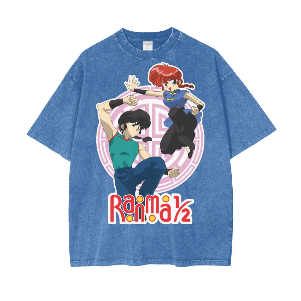 Ranma Oversize Snow Washed T-Shirt ODMPOD