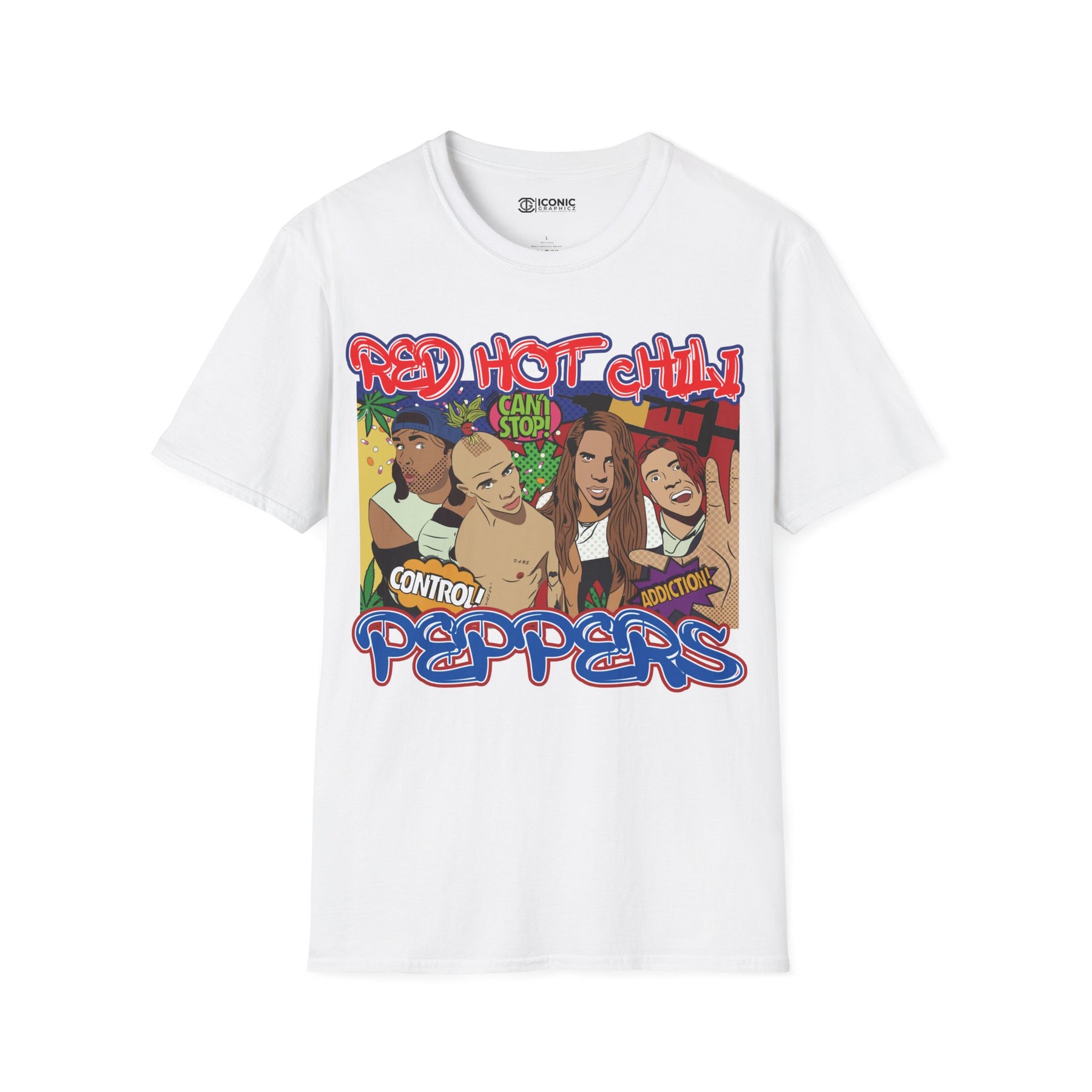 Red Hot Chili Peppers T-Shirt - IGZ Clothing  - Red Hot Chili Peppers Unisex Softstyle T-Shirt Best Price 26 at IGZ Clothing