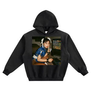 Retro Gaming Fleeced Boxy Hoodie ODMPOD