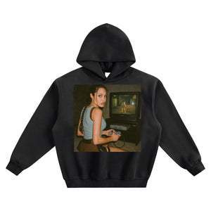 Retro Gaming Fleeced Boxy Hoodie ODMPOD