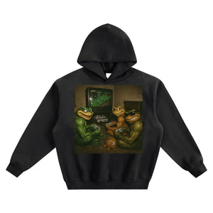 Retro Gaming Fleeced Boxy Hoodie ODMPOD
