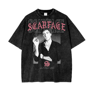Scarface Oversize Snow Washed T-Shirt ODMPOD