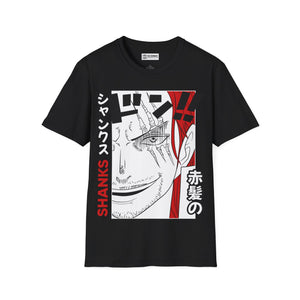 Shanks One Piece T-Shirt - IGZ Clothing - Shanks Unisex Softstyle T-Shirt Best Price 26 at IGZ Clothing