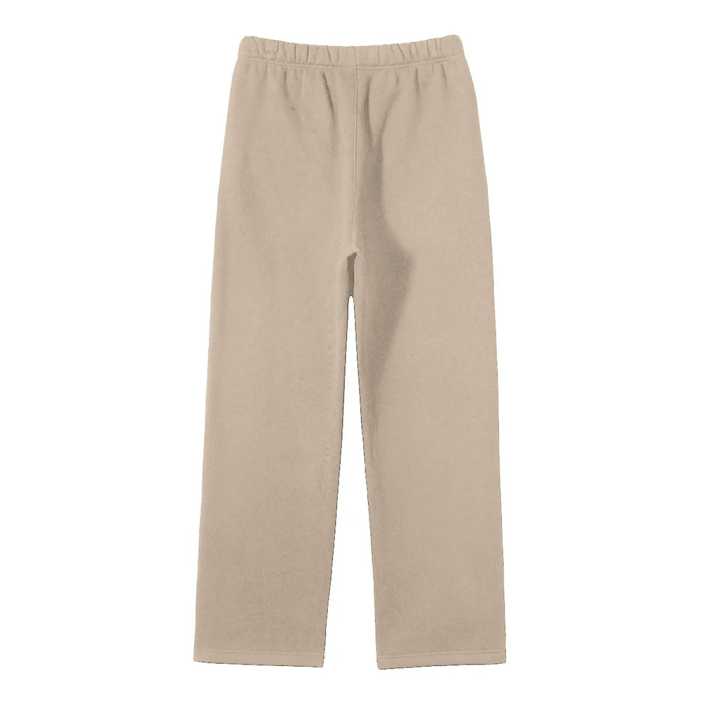 Streetwear Unisex Solid Color Fleece Straight Leg Pants ODMPOD