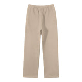 Streetwear Unisex Solid Color Fleece Straight Leg Pants ODMPOD