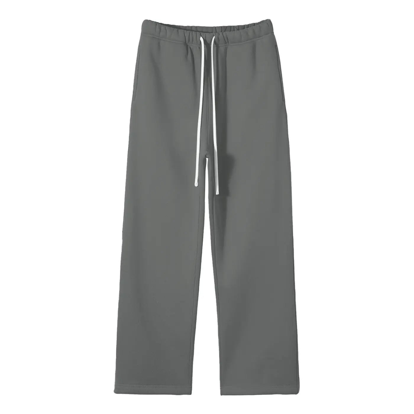 Streetwear Unisex Solid Color Fleece Straight Leg Pants ODMPOD