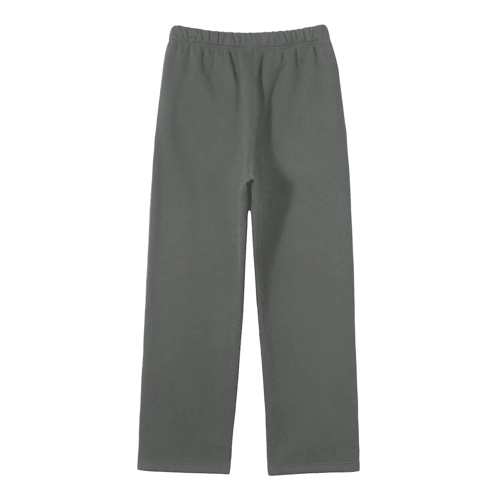 Streetwear Unisex Solid Color Fleece Straight Leg Pants ODMPOD