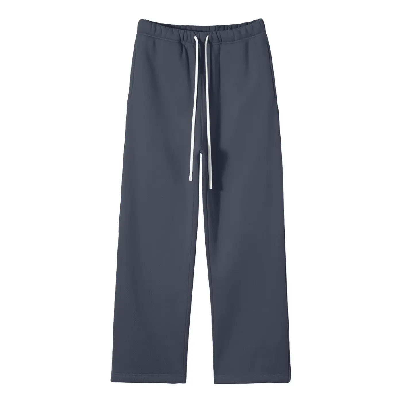 Streetwear Unisex Solid Color Fleece Straight Leg Pants ODMPOD