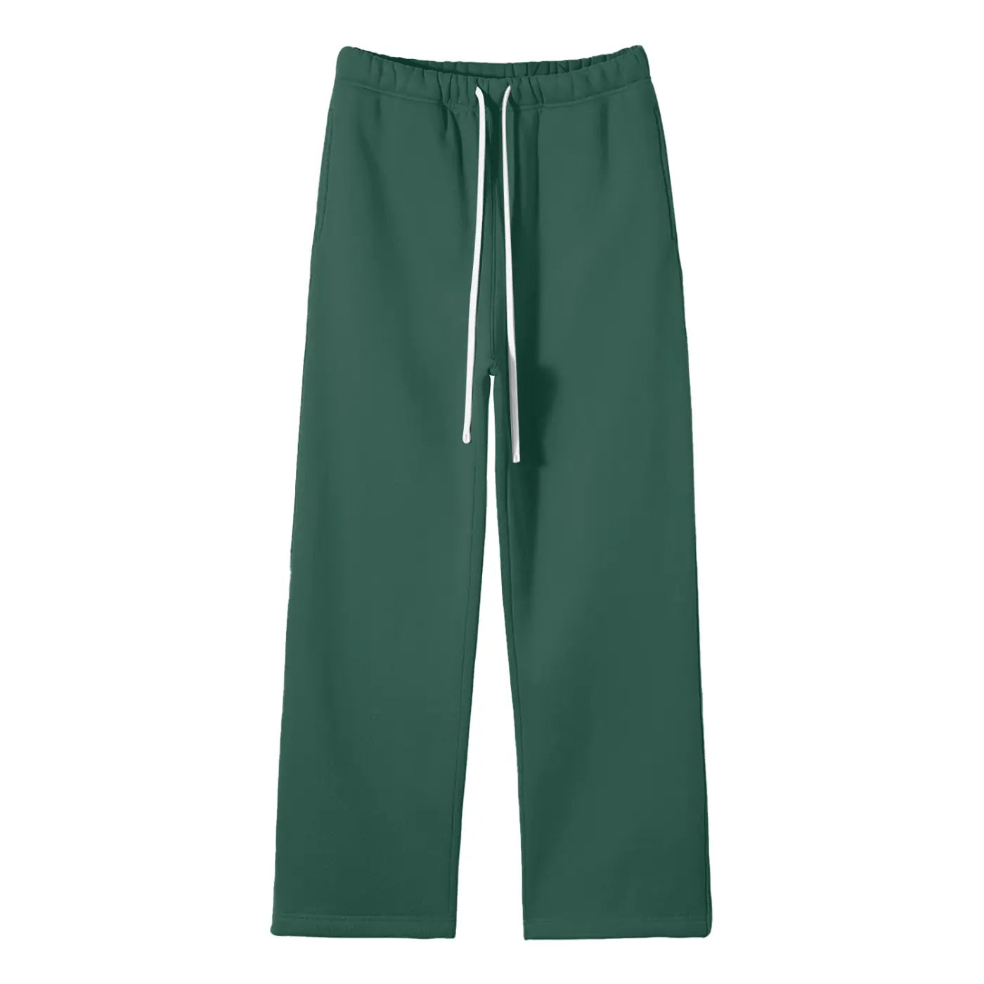 Streetwear Unisex Solid Color Fleece Straight Leg Pants ODMPOD