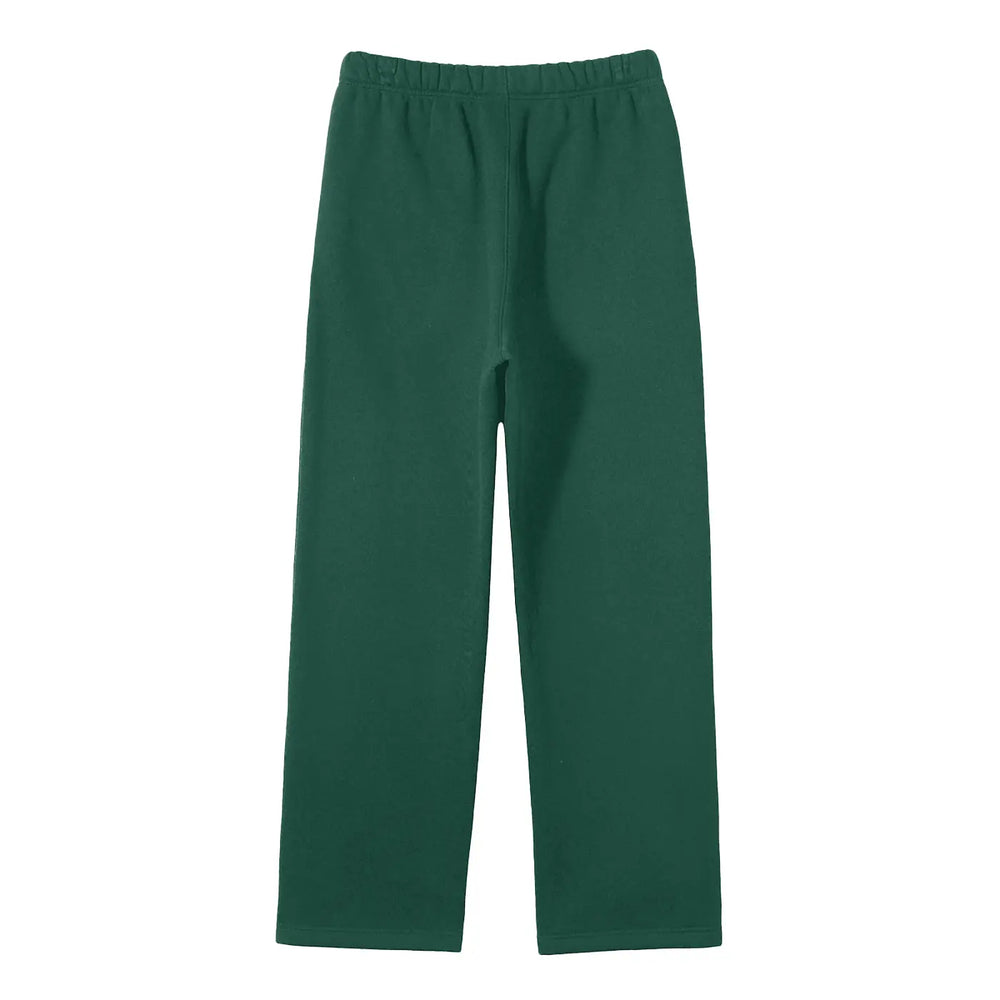 Streetwear Unisex Solid Color Fleece Straight Leg Pants ODMPOD