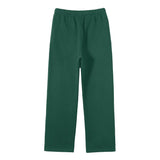 Streetwear Unisex Solid Color Fleece Straight Leg Pants ODMPOD