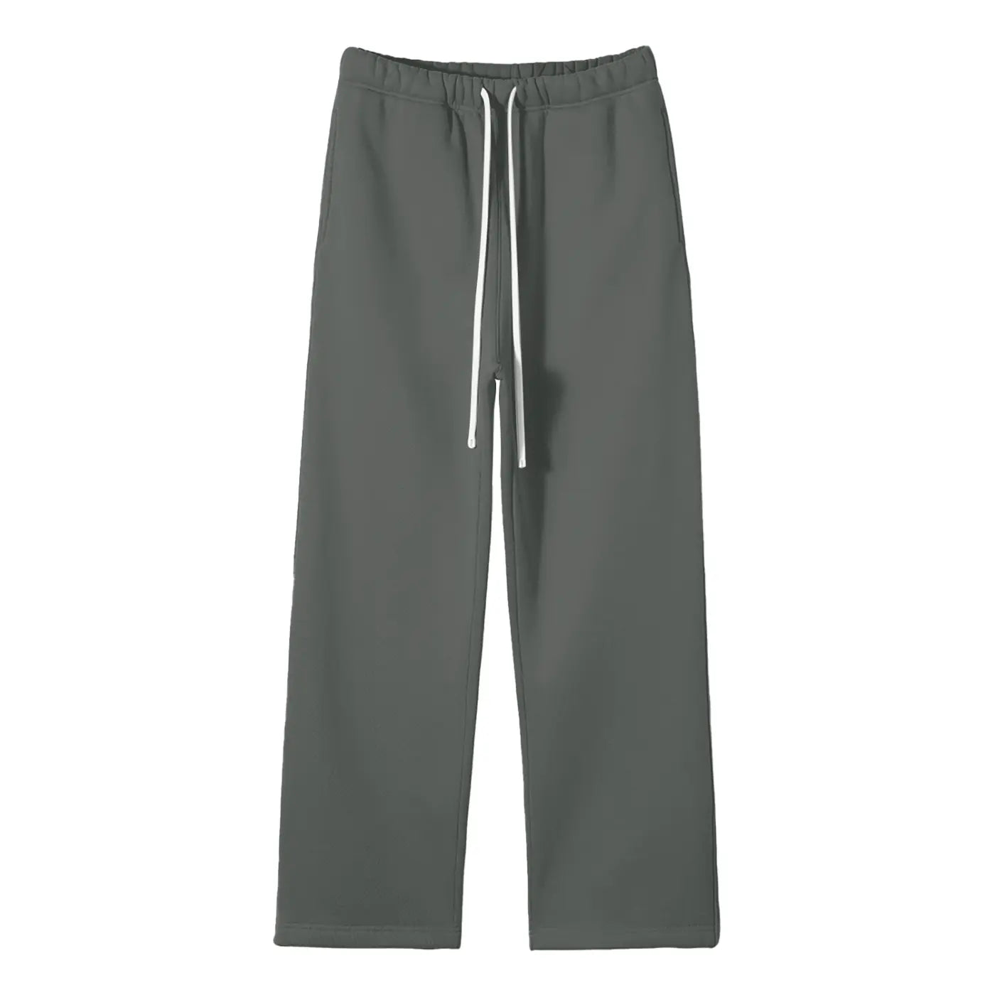 Streetwear Unisex Solid Color Fleece Straight Leg Pants ODMPOD