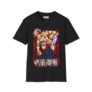 Sukuna and Yuji Jujitsu Kaisen T-Shirt Printify