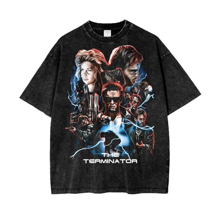 The Terminator Oversize Snow Washed T-Shirt ODMPOD