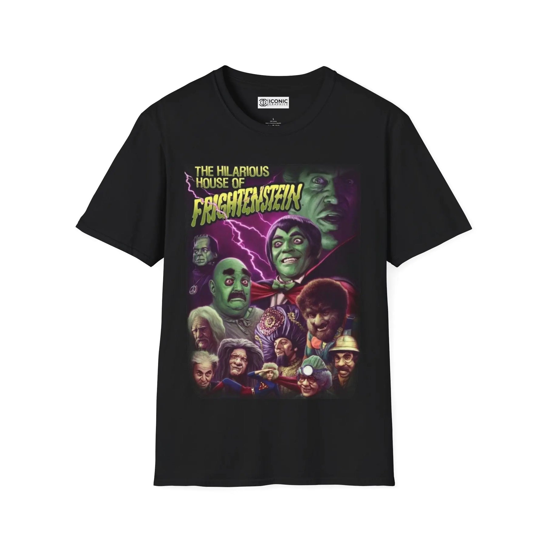 The hilarious house of Frightenstein T-Shirt Printify
