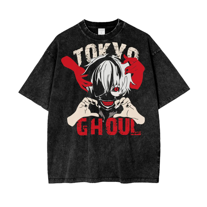 Tokyo Ghoul Oversize Snow Washed T-Shirt ODMPOD