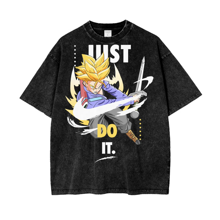 Trunks Dragonball Oversize Snow Washed T-Shirt ODMPOD