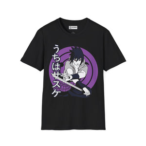 Uchiha Sasuke Naruto T-Shirt - IGZ Clothing - Uchiha Sasuke Unisex Softstyle T-Shirt Best Price 26 at IGZ Clothing