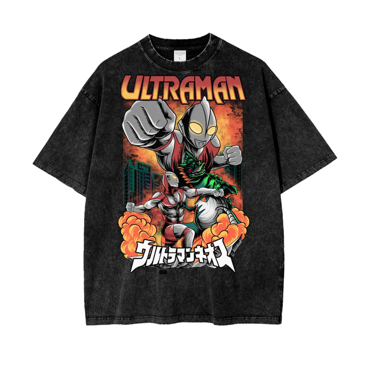 Ultraman Oversize Snow Washed T-Shirt ODMPOD