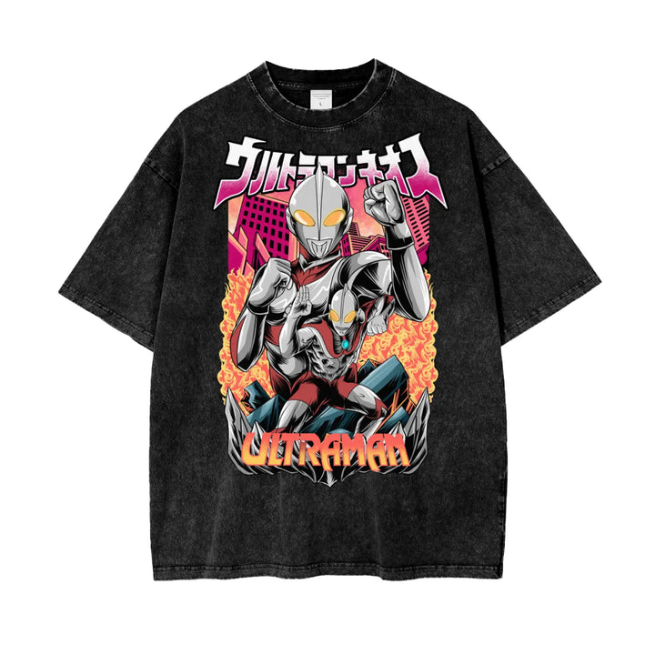 Ultraman Oversize Snow Washed T-Shirt ODMPOD