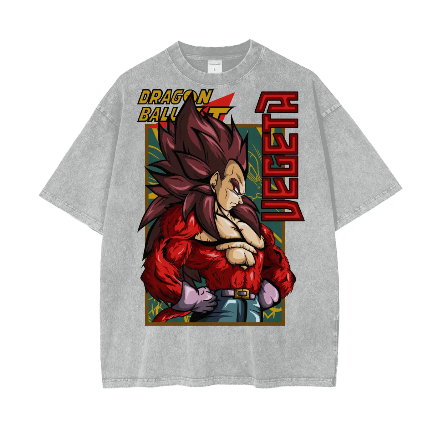 Vegeta SS4 Dragonball GT Snow Washed T-Shirt ODMPOD