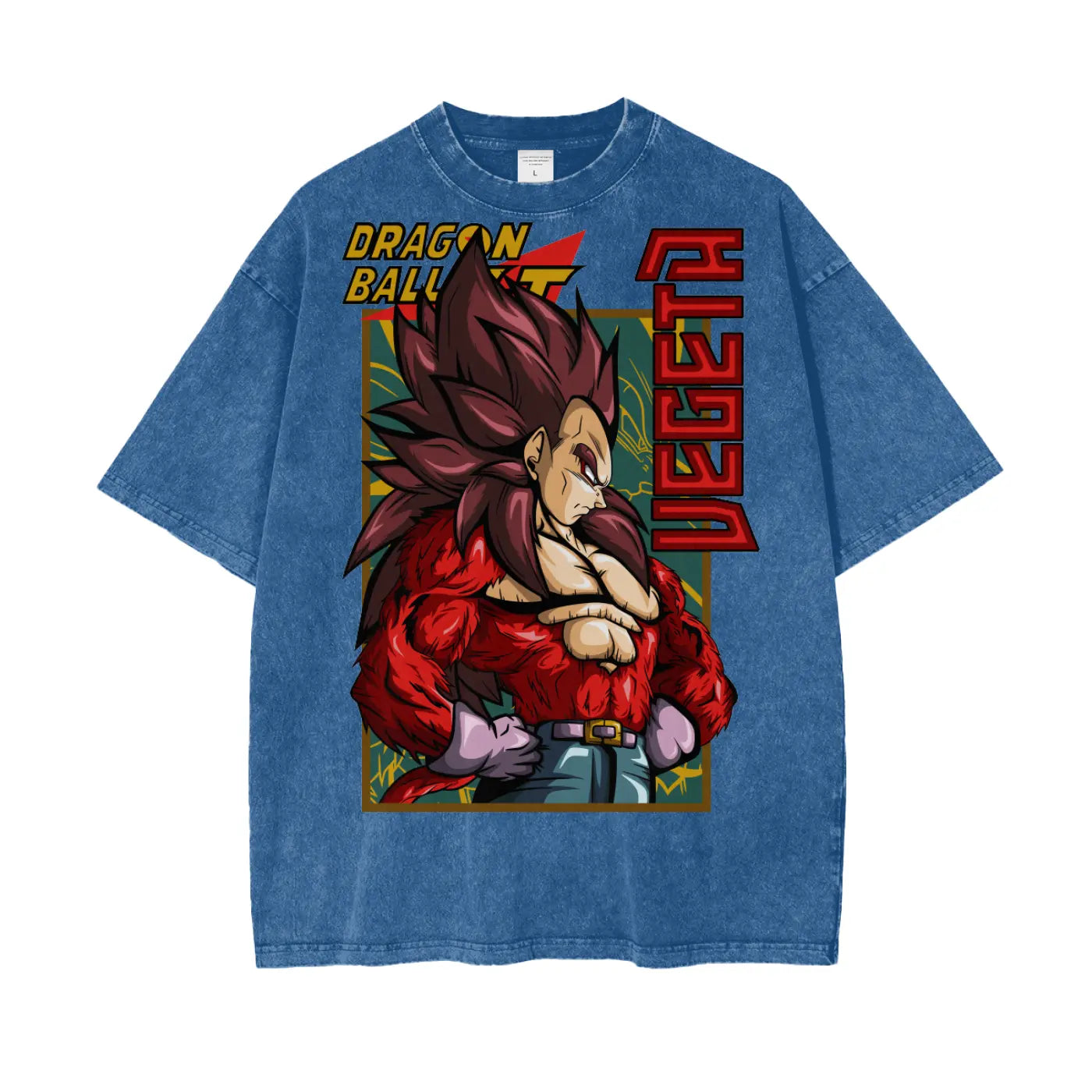 Vegeta SS4 Dragonball GT Snow Washed T-Shirt ODMPOD