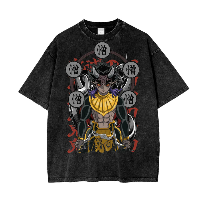 Zohakuten Demon Slayer Oversize Snow Washed T-Shirt ODMPOD