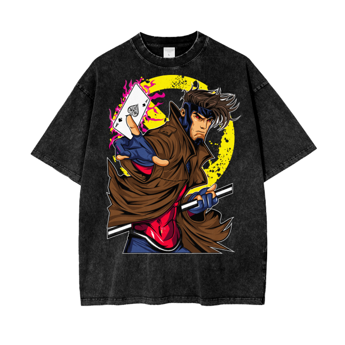 Gambit Acid Wash Oversize T-Shirt ODMPOD