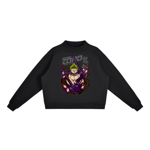 Zoro One Piece Essential Fleece Mid-Neck Crew Sweatshirt