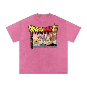 Goku Black Dragon ball Super Acid Wash Oversize T-Shirt