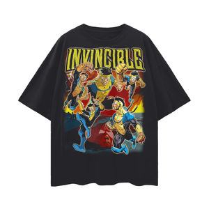Invincible Oversize Deep Drop Shoulder Tee