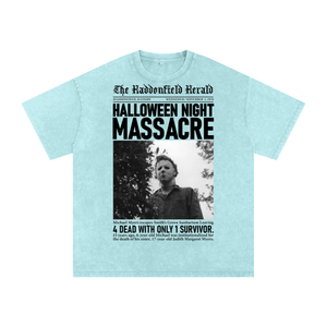 Micheal Myers Acid Wash Oversize T-Shirt