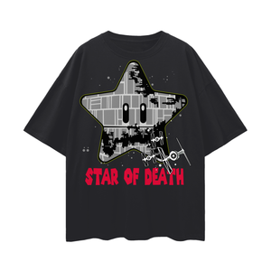 Mario Star Wars Oversize Deep Drop Shoulder Tee