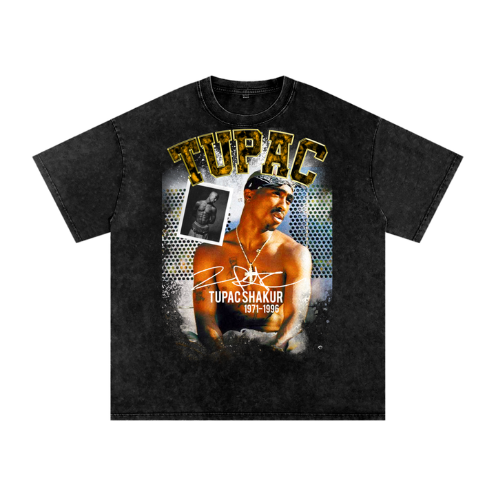 Tupac Shakur Acid Wash Oversize T-Shirt