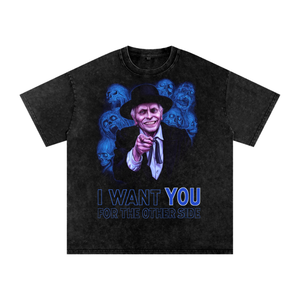 Poltergeist Acid Wash Oversize T-Shirt