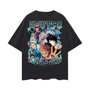 Jujitsu Kaisen Oversize Deep Drop Shoulder Tee