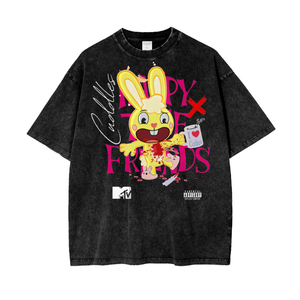 Happy Tree Friends Oversize Snow Washed T-Shirt ODMPOD