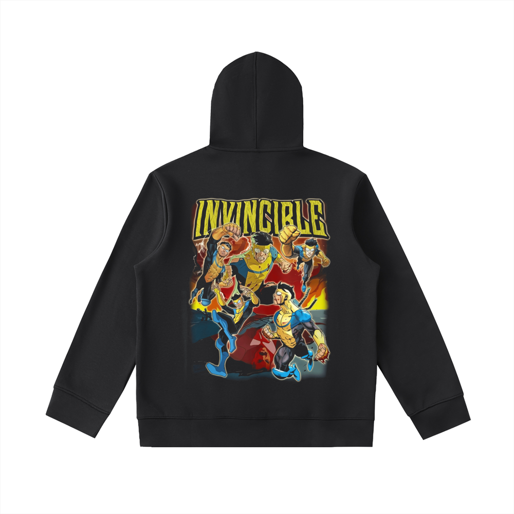 Invincible Essential Heavyweight High Neck  Zip-Up Hoodie