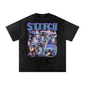Stitch Acid Wash Oversize T-Shirt