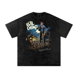 Evil Dead Acid Wash Oversize T-Shirt