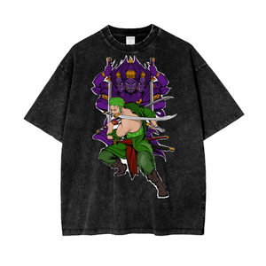 Zoro One Piece Oversize Snow Washed T-Shirt ODMPOD