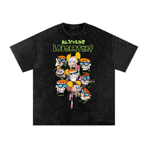 Dexters Laboratory Acid Wash Oversize T-Shirt