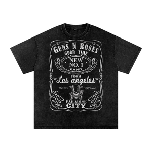 Guns N Roses Acid Wash Oversize T-Shirt