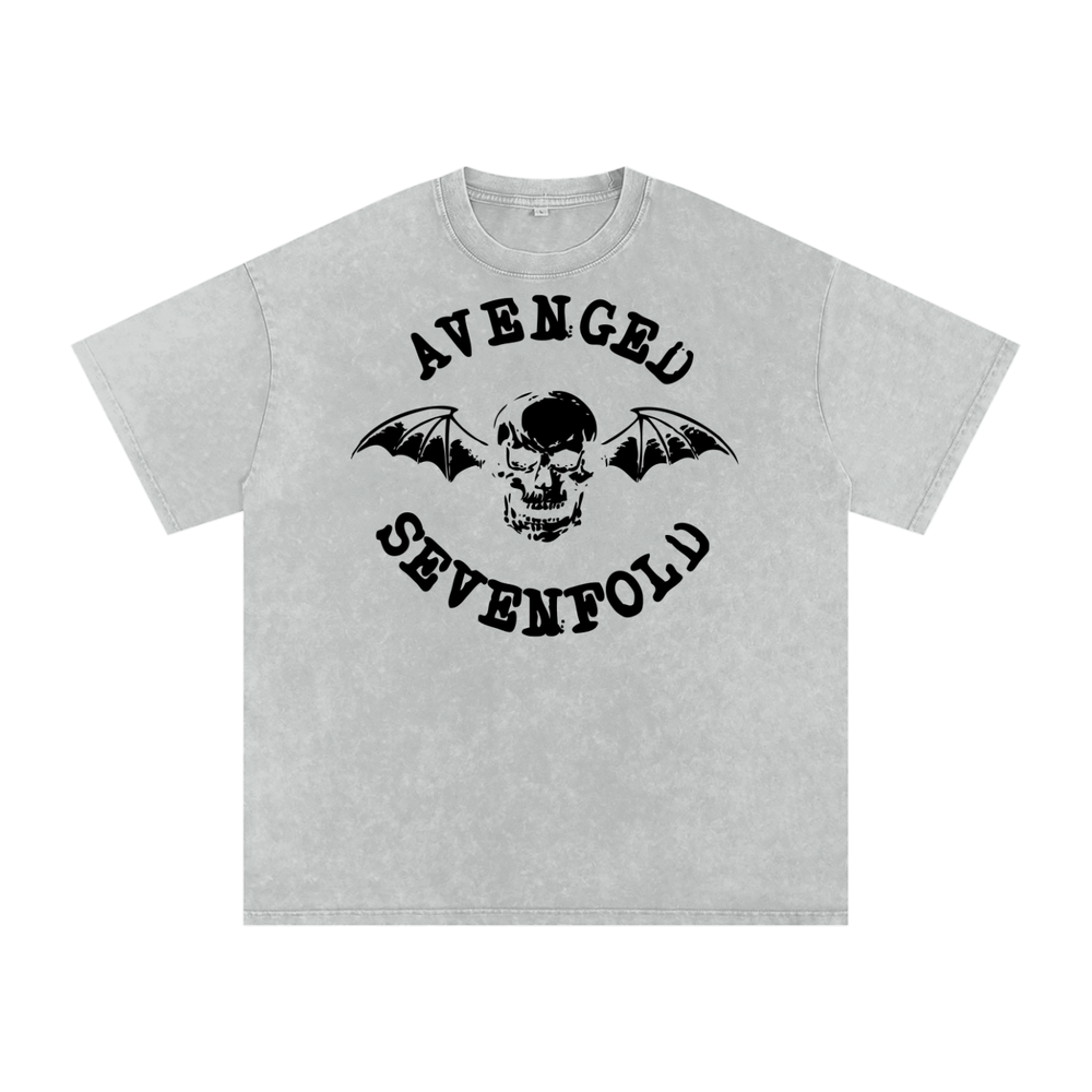 Avenged Sevenfold Acid Wash Oversize T-Shirt