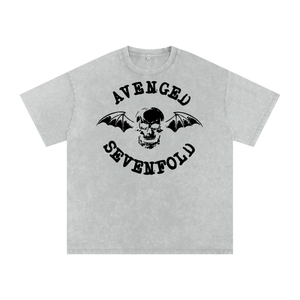 Avenged Sevenfold Acid Wash Oversize T-Shirt