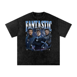 Fantastic Four Acid Wash Oversize T-Shirt